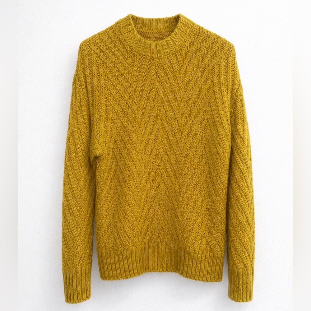 🧶 A New Day Mustard Yellow Chunky Knit Sweater | Medium
